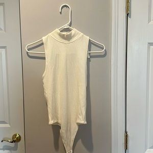 Aerie Sleeveless Mock-Neck Ribbed Bodysuit